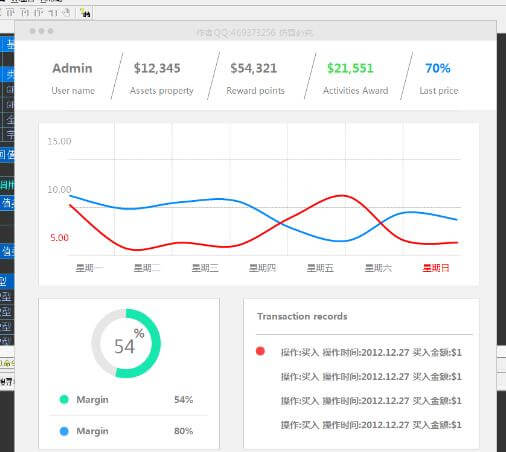 易语言SmartUI实现的界面源码