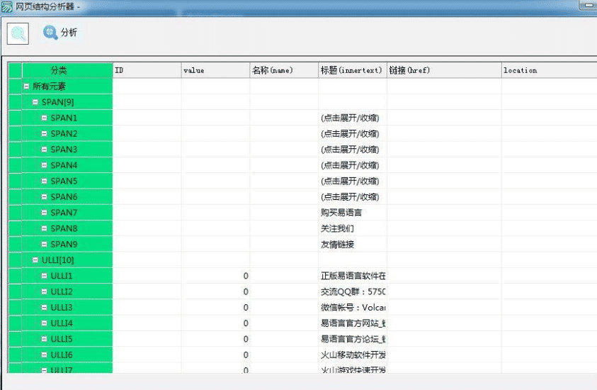 网页结构分析器源码